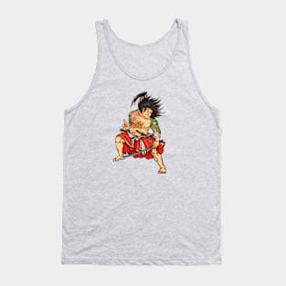 Vintage Samurai Warrior Illustration Tank Top